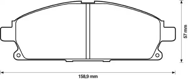 Комплект тормозных колодок JURID 572466J (572466)