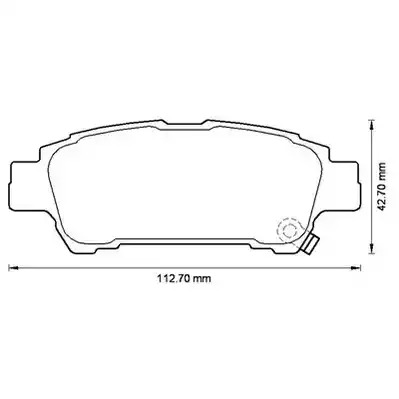 Комплект тормозных колодок JURID 572512J (23646, 572512)