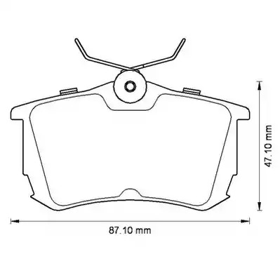 Комплект тормозных колодок JURID 572520J (24013, 572520)