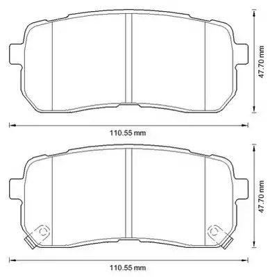 Комплект тормозных колодок JURID 572596J (24599, 24600, 572596)