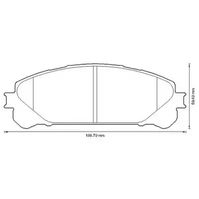 Комплект тормозных колодок JURID 572655J (572655)