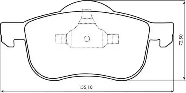 Комплект тормозных колодок JURID 573003J (23073, 573003)