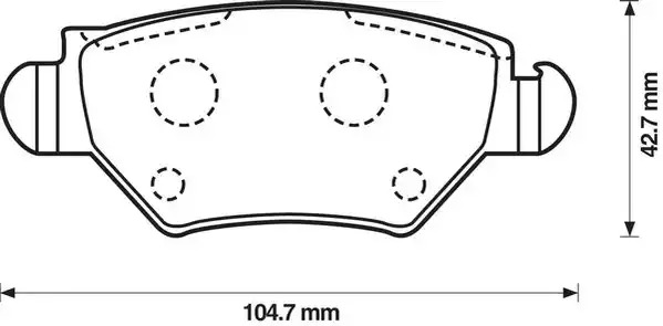 Комплект тормозных колодок JURID 573010J (23258, 573010)
