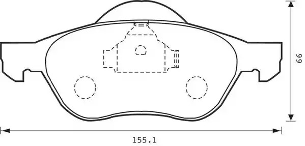 Комплект тормозных колодок JURID 573016J (23217, 573016)