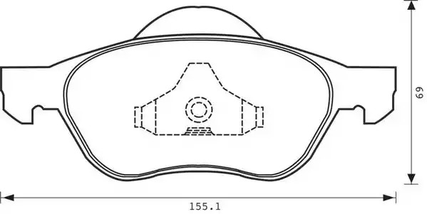 Комплект тормозных колодок JURID 573025J (23248, 573025)