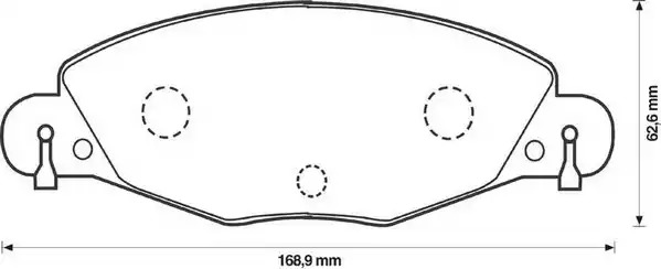 Комплект тормозных колодок JURID 573029J (23273, 573029)