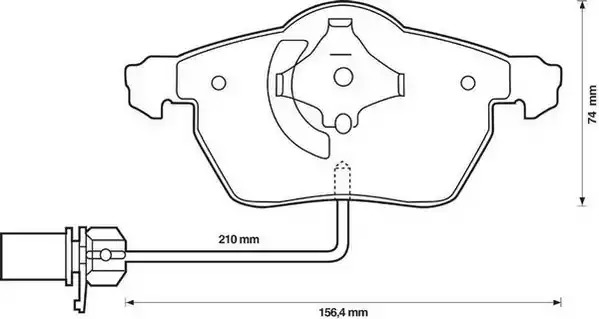 Комплект тормозных колодок JURID 573037J (23018, 573037)