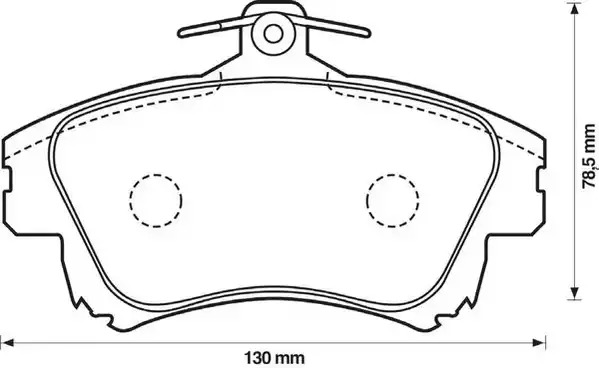 Комплект тормозных колодок JURID 573039J (21983, 573039)