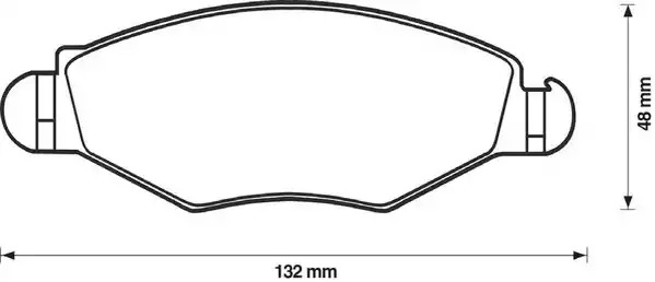 Комплект тормозных колодок JURID 573051J (23205, 573051)