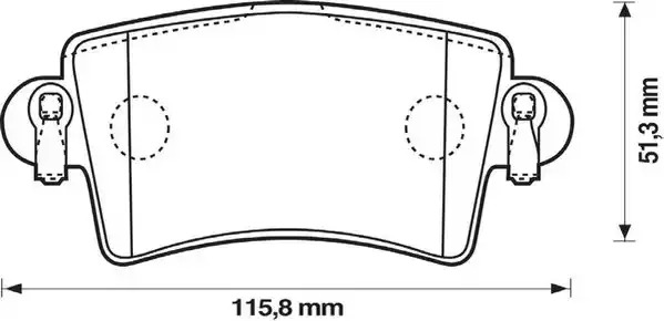 Комплект тормозных колодок JURID 573055J (23669, 573055)