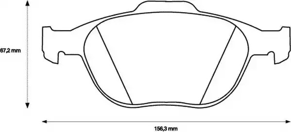 Комплект тормозных колодок JURID 573085J (23440, 573085)