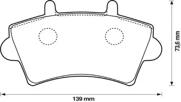 Комплект тормозных колодок JURID 573107J (23613, 573107)