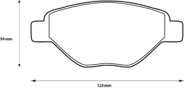 Комплект тормозных колодок JURID 573123J (23934, 573123)