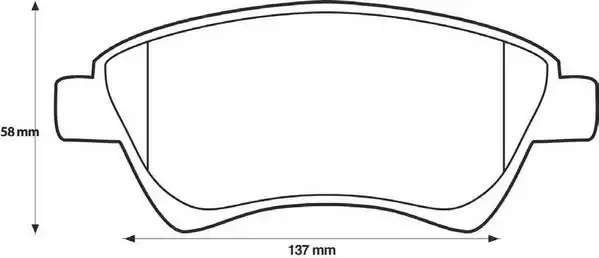 Комплект тормозных колодок JURID 573124J (23930, 573124)