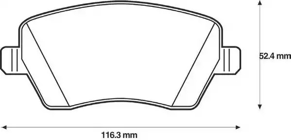 Комплект тормозных колодок JURID 573125J (23973, 573125)