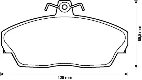 Комплект тормозных колодок JURID 573203J (23158, 573203)