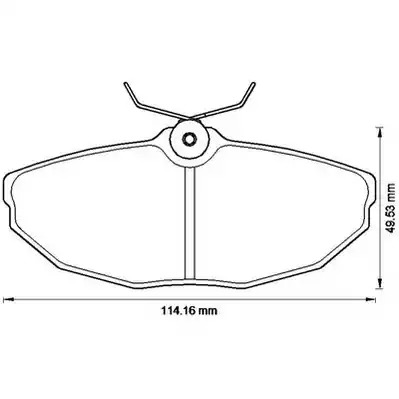 Комплект тормозных колодок JURID 573237J (23424, 573237)