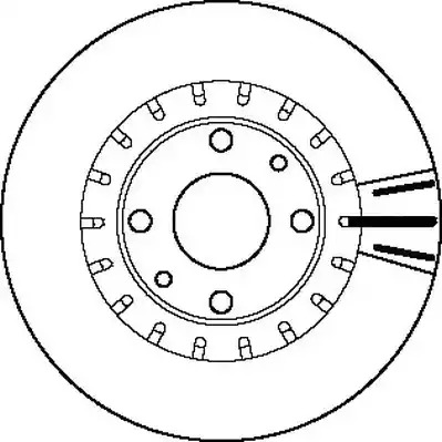 Тормозной диск JURID 562121J (562121)