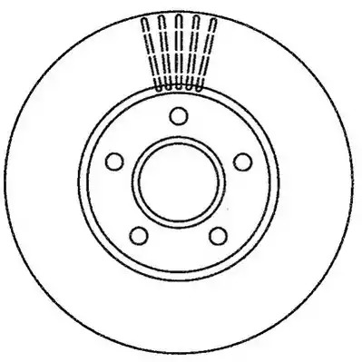 Тормозной диск JURID 562251JC (562251)