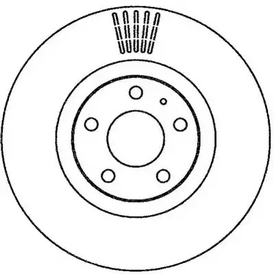 Тормозной диск JURID 562265JC (562265)