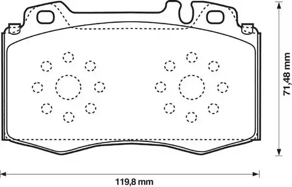 Комплект тормозных колодок JURID 573092J (23642, 573092)