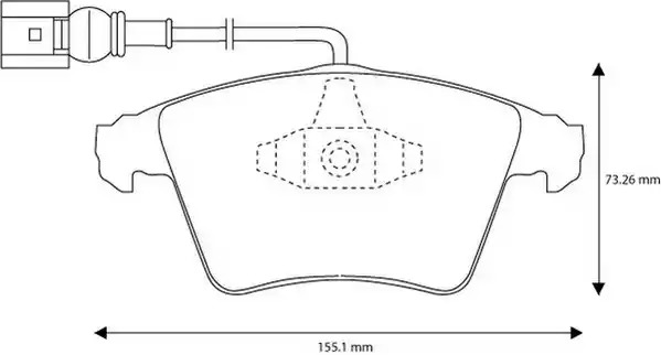 Комплект тормозных колодок JURID 573159J (23468, 573159)