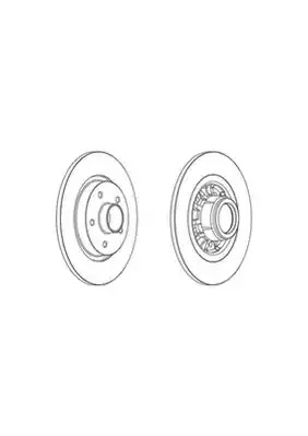 Тормозной диск FERODO DDF1734-1 (DDF1734-1, DDF1734)