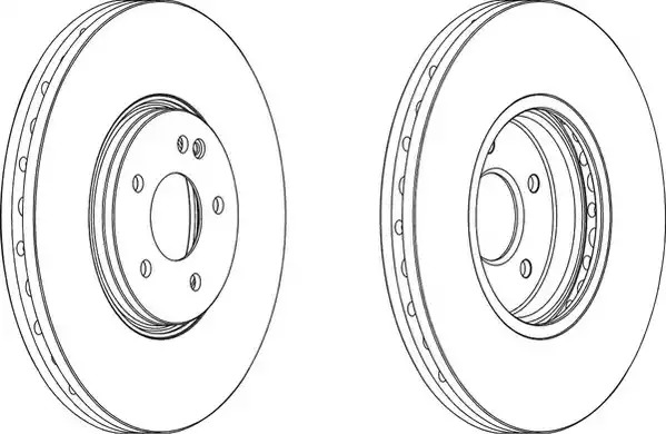 Тормозной диск FERODO DDF1670C-1 (DDF1670C-1, DDF1670)