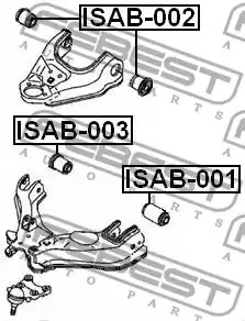 Подвеска FEBEST ISAB-001