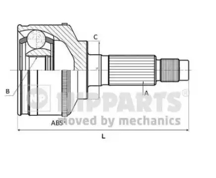 Шарнирный комплект NIPPARTS J2820500