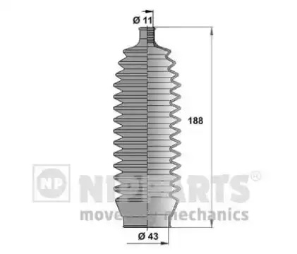 Комплект пыльника NIPPARTS J2847010