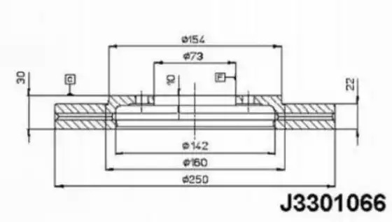 Тормозной диск NIPPARTS J3301066