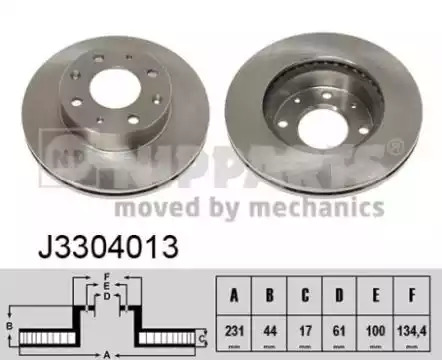 Тормозной диск NIPPARTS J3304013