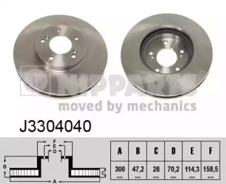 Тормозной диск NIPPARTS J3304040