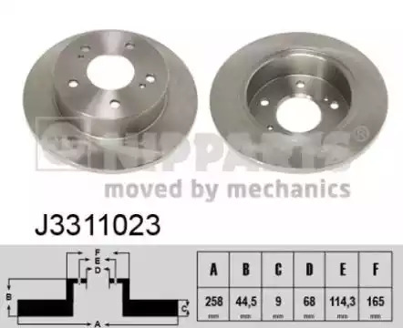 Тормозной диск NIPPARTS J3311023