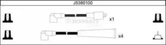 Комплект электропроводки NIPPARTS J5380100