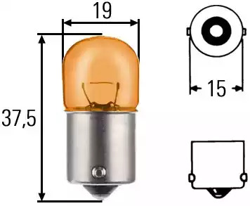 Лампа накаливания HELLA 8GA 002 071-051 (RY10W)