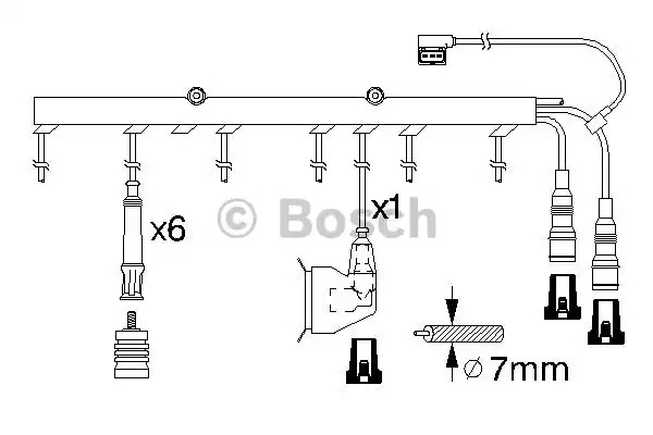 Комплект электропроводки BOSCH 0 986 356 323 (B 323)