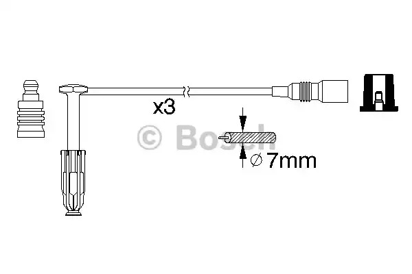 Комплект электропроводки BOSCH 0 986 356 329 (B 329)