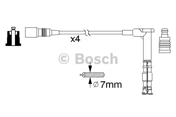 Комплект электропроводки BOSCH 0 986 356 351 (B 351)