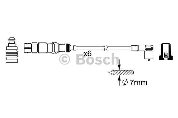 Комплект электропроводки BOSCH 0 986 356 384 (B 384)