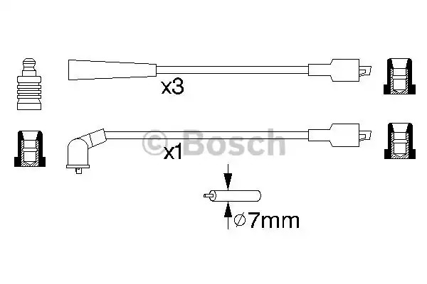 Комплект электропроводки BOSCH 0 986 356 710 (B 710)