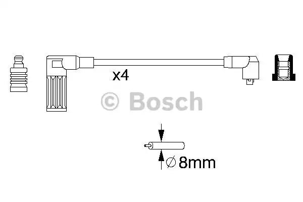 Комплект электропроводки BOSCH 0 986 356 717 (B 717)