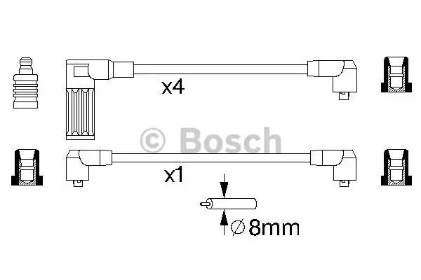 Комплект электропроводки BOSCH 0 986 356 718 (B 718)
