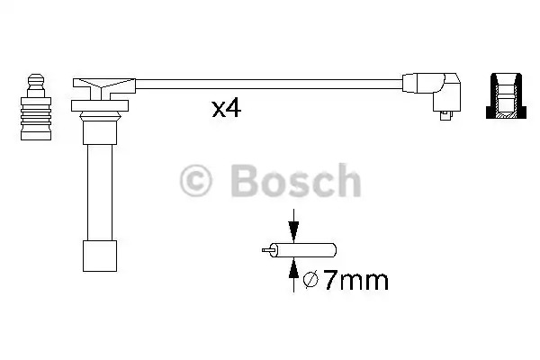 Комплект электропроводки BOSCH 0 986 356 721 (B 721)