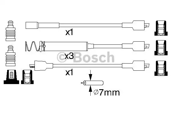 Комплект электропроводки BOSCH 0 986 356 722 (B 722)