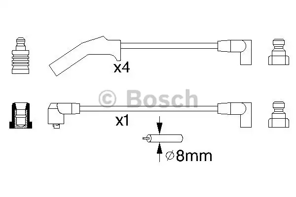 Комплект электропроводки BOSCH 0 986 356 724 (B 724)