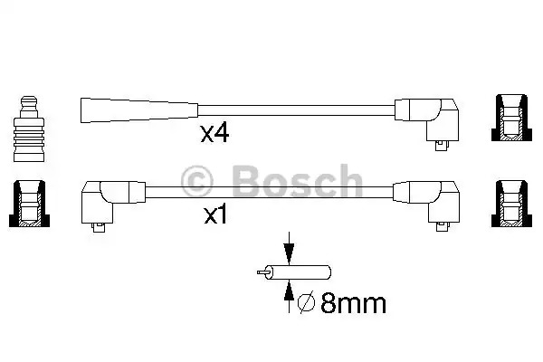 Комплект электропроводки BOSCH 0 986 356 726 (B 726)