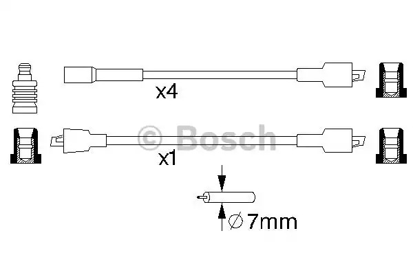 Комплект электропроводки BOSCH 0 986 356 732 (B 732)