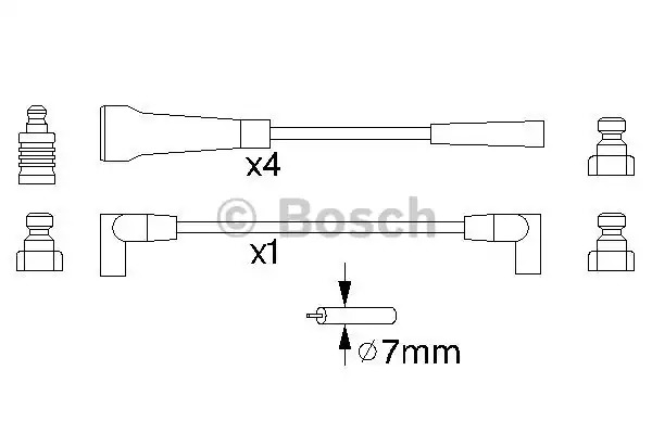 Комплект электропроводки BOSCH 0 986 356 744 (B 744)